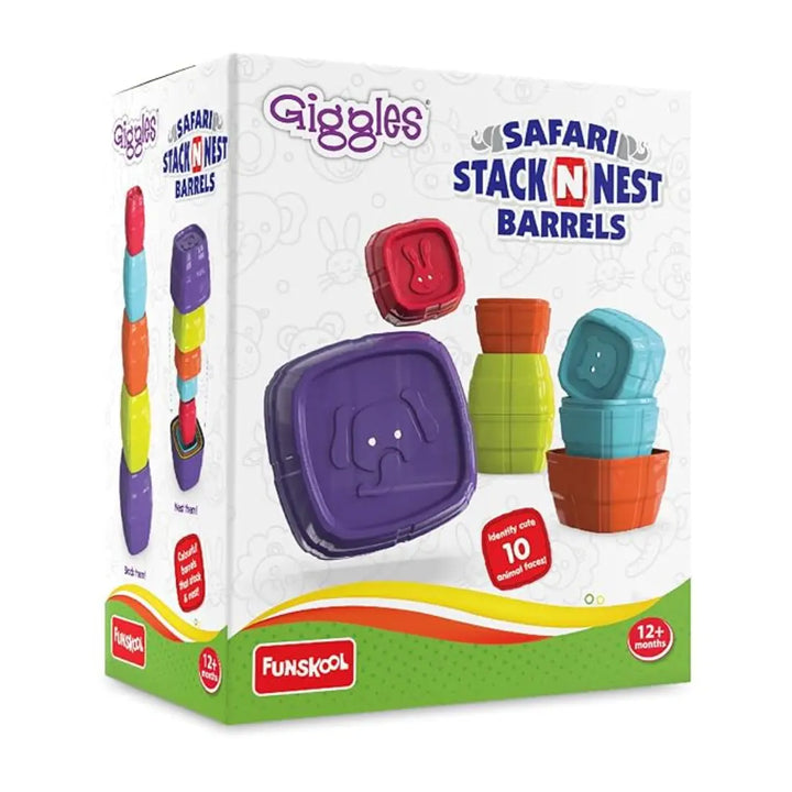 Giggles Safari Stack N Nest Barrels