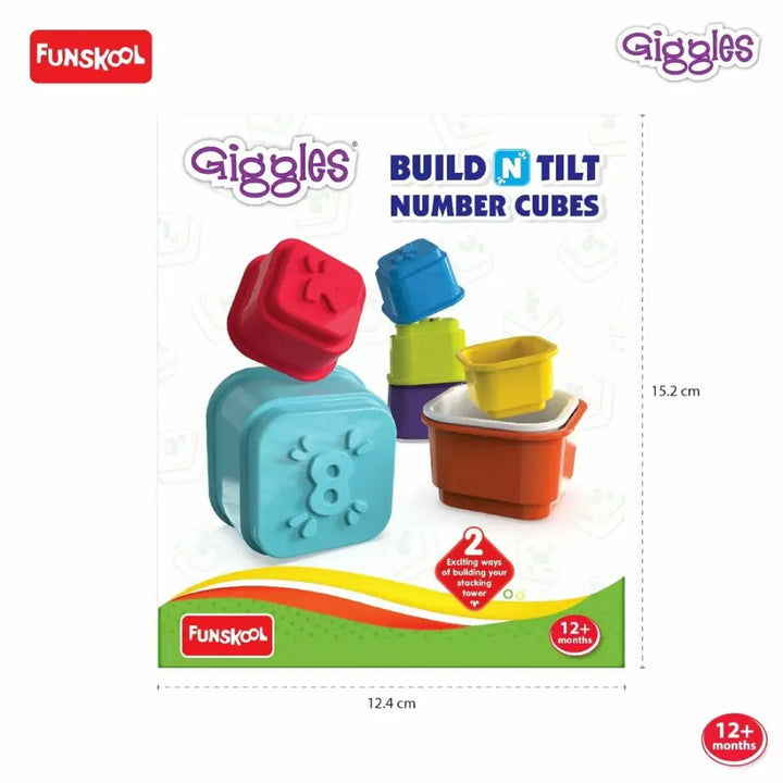 Giggles Build N Tilt Number Cubes