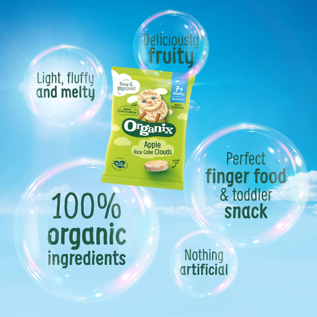 Organix Strawberry Rice Cake Clouds (40g)