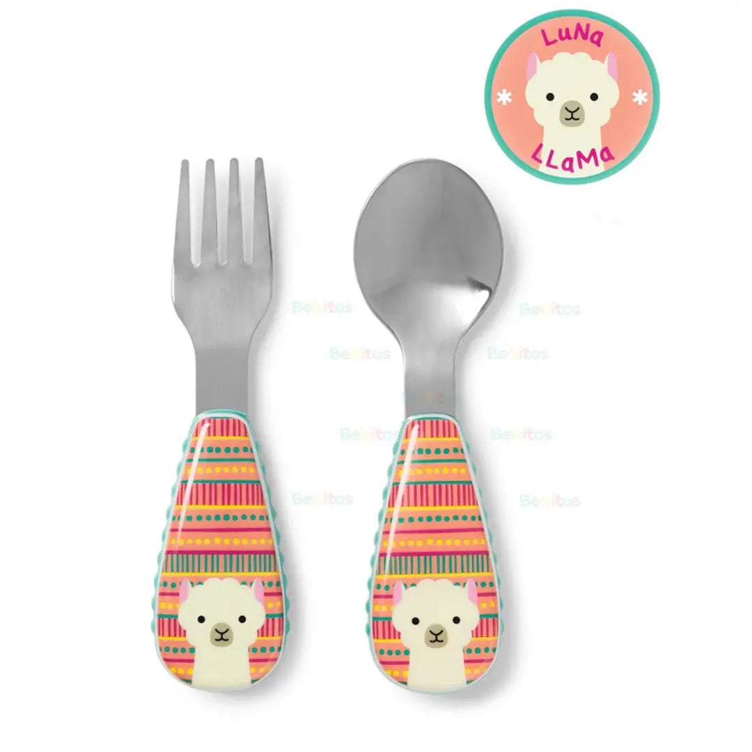 Skip Hop Zoo Utensils Fork & Spoon (Llama)