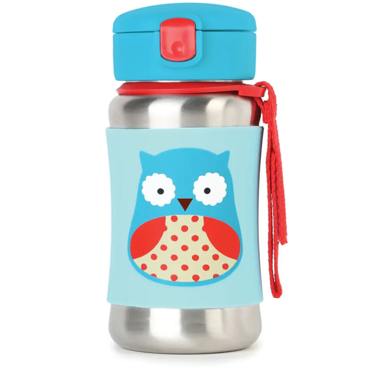Skip Hop Zoo Stainless Steel Sports Bottle (Owl)