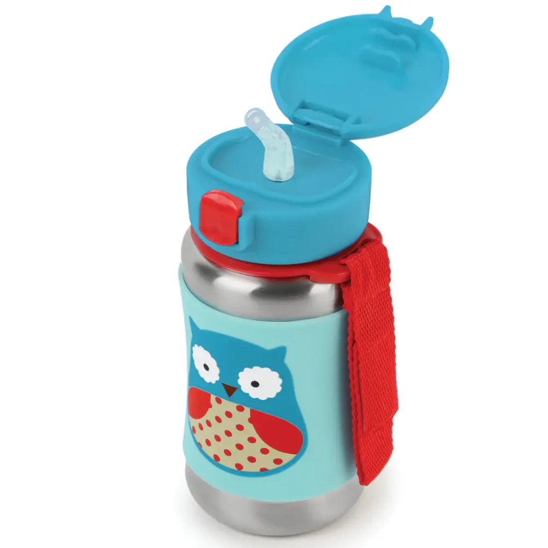 Skip Hop Zoo Stainless Steel Sports Bottle (Owl)