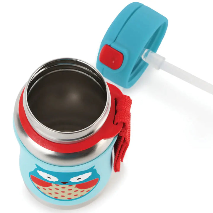 Skip Hop Zoo Stainless Steel Sports Bottle (Owl)