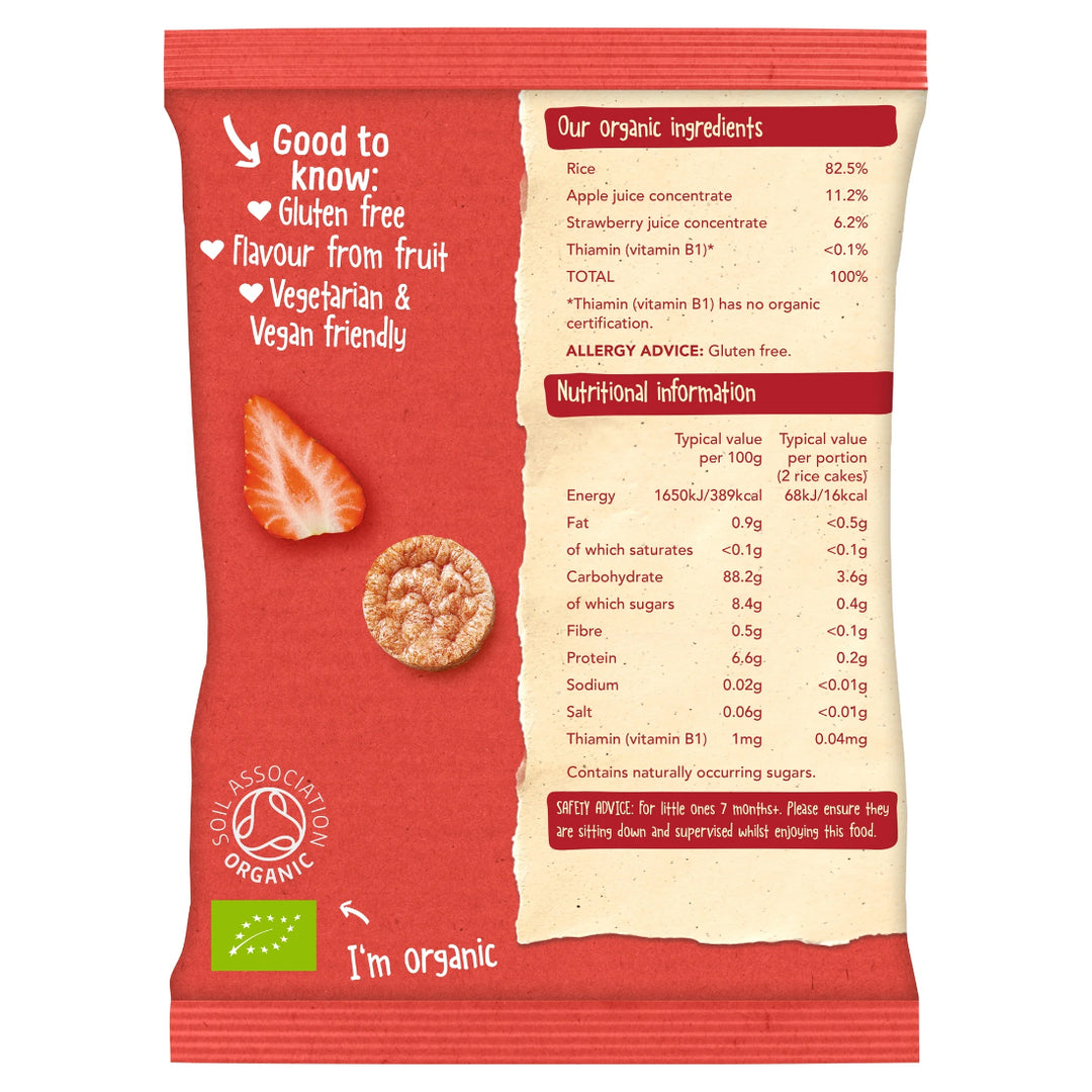 Organix Strawberry Rice Cake Clouds (40g)