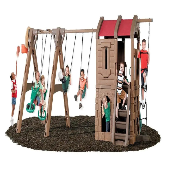 Step2 Naturally Playful Adventure Lodge Play Center with Glider