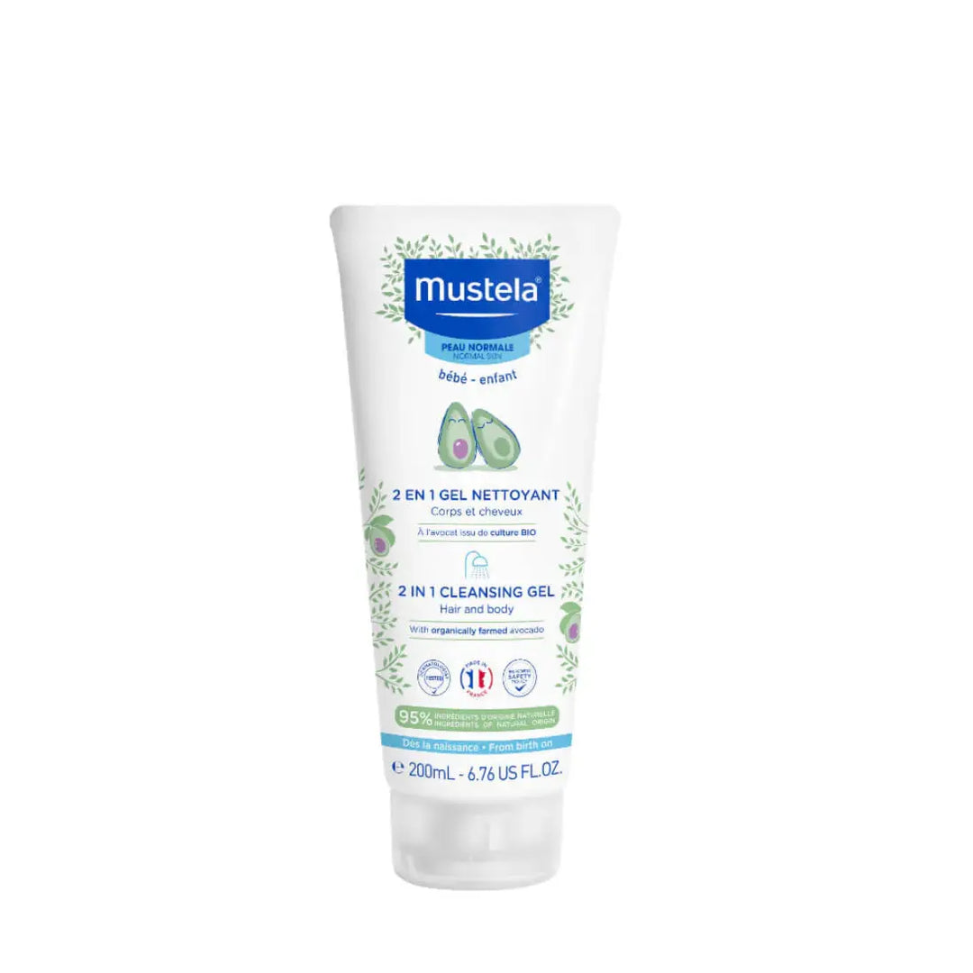 Mustela 2 In 1 Cleansing Gel (200 ml)