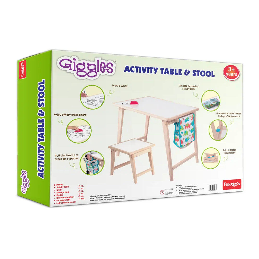 Giggles Activity Table & Stool