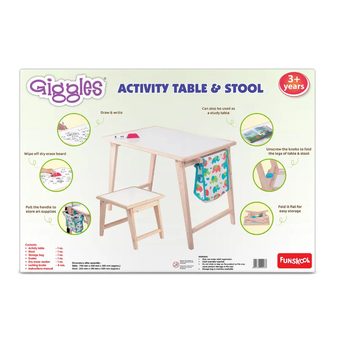 Giggles Activity Table & Stool