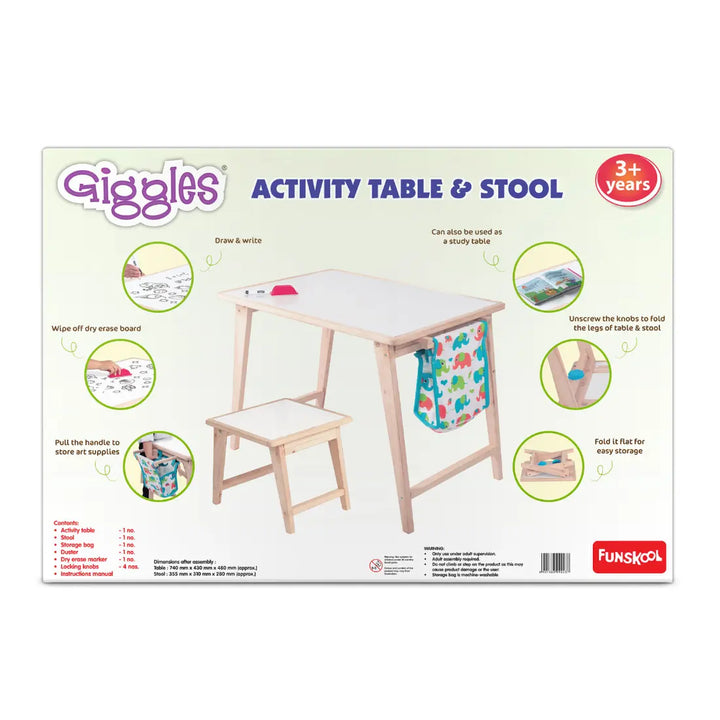 Giggles Activity Table & Stool