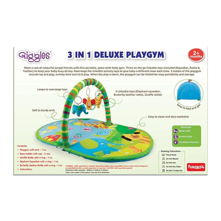 Giggles 3 In 1 Deluxe Playgym (Green)