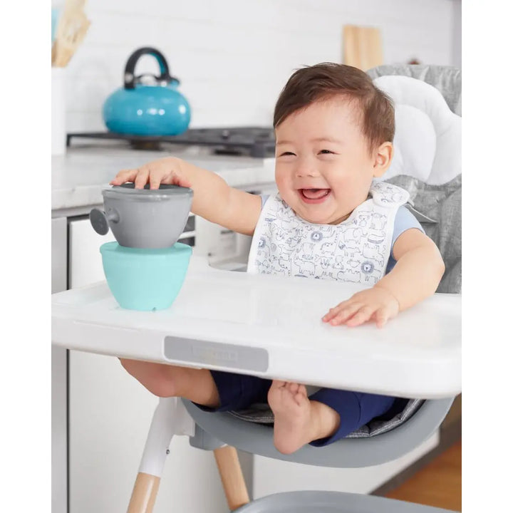 Skip Hop Easy-Feed Mealtime Set (Teal/Grey)