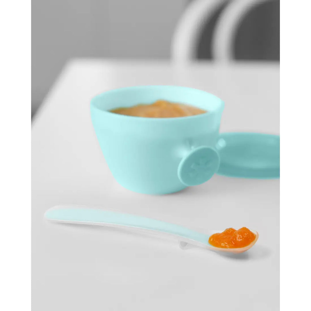 Skip Hop Easy-Feed Mealtime Set (Teal/Grey)