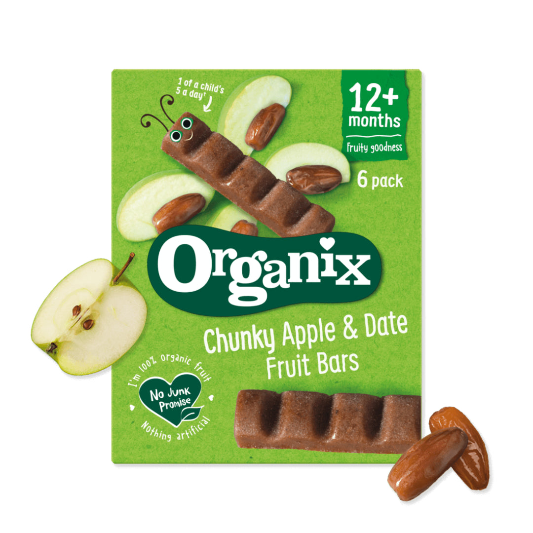 Organix Chunky Apple & Date Fruit Bars (102g)