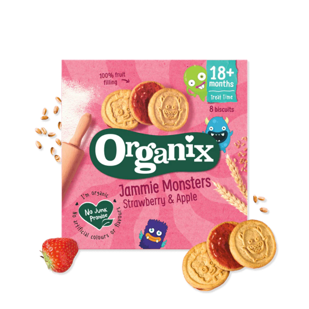 Organix Strawberry & Apple Jammie Monsters (64g)