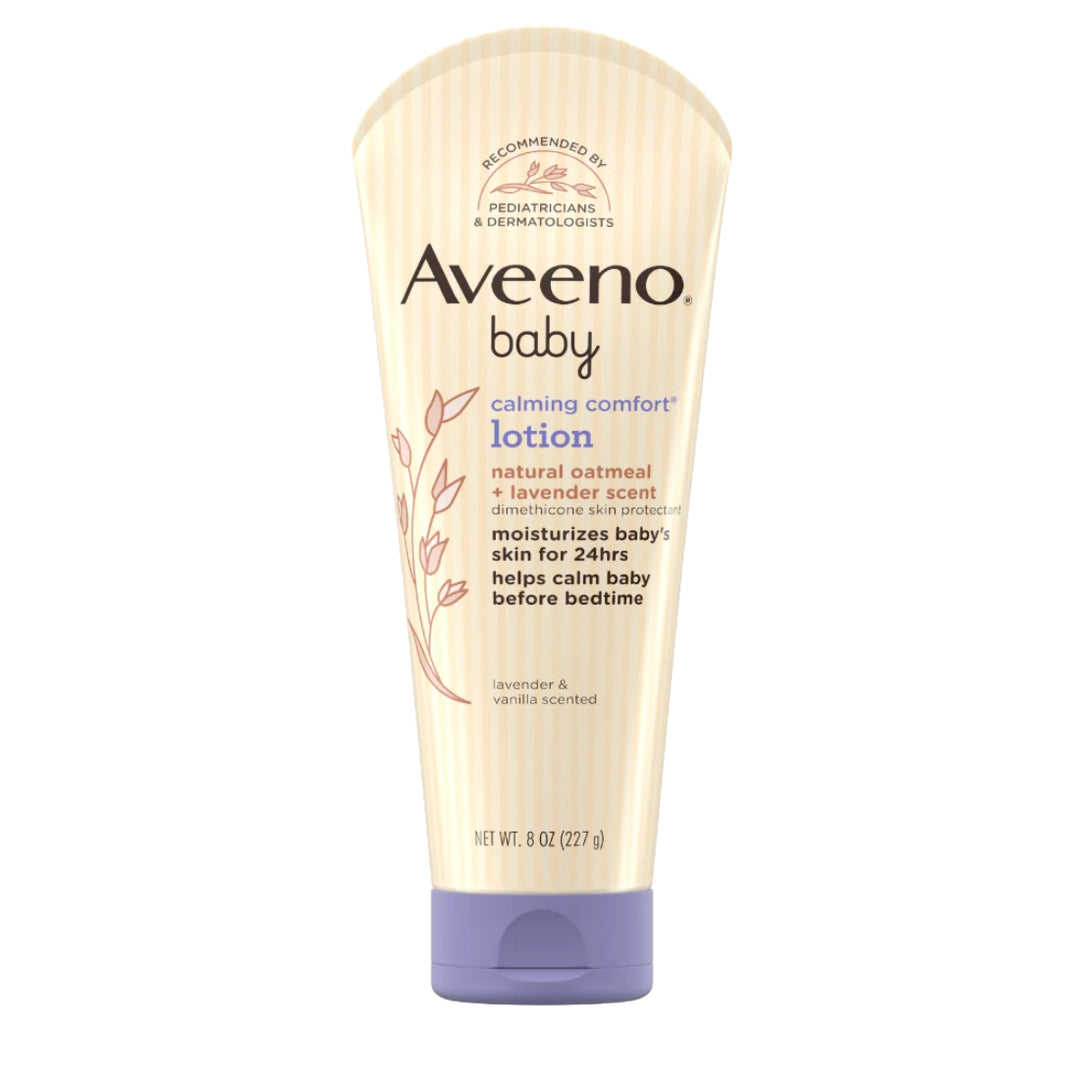 Aveeno Baby Calming Comfort Lotion with Natural Oat Extract + Lavender Scent (227g)