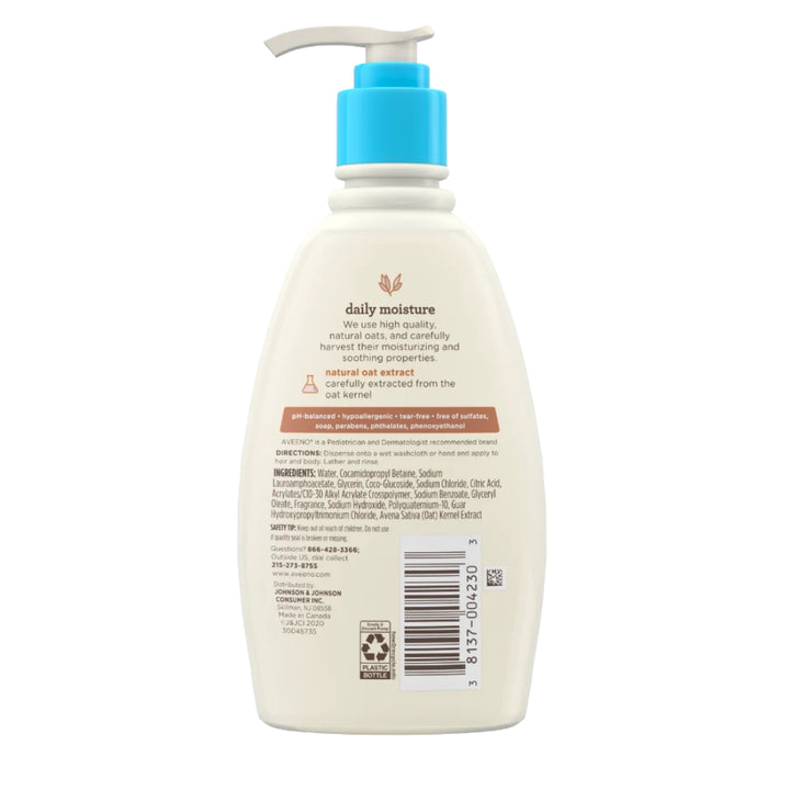 Aveeno Baby Daily Moisture Wash & Shampoo with Natural Oat Extract (354ml)