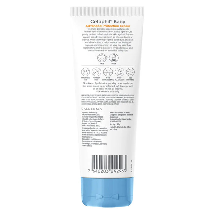 Cetaphil Baby Advanced Protection Cream with Organic Calendula (85 g)