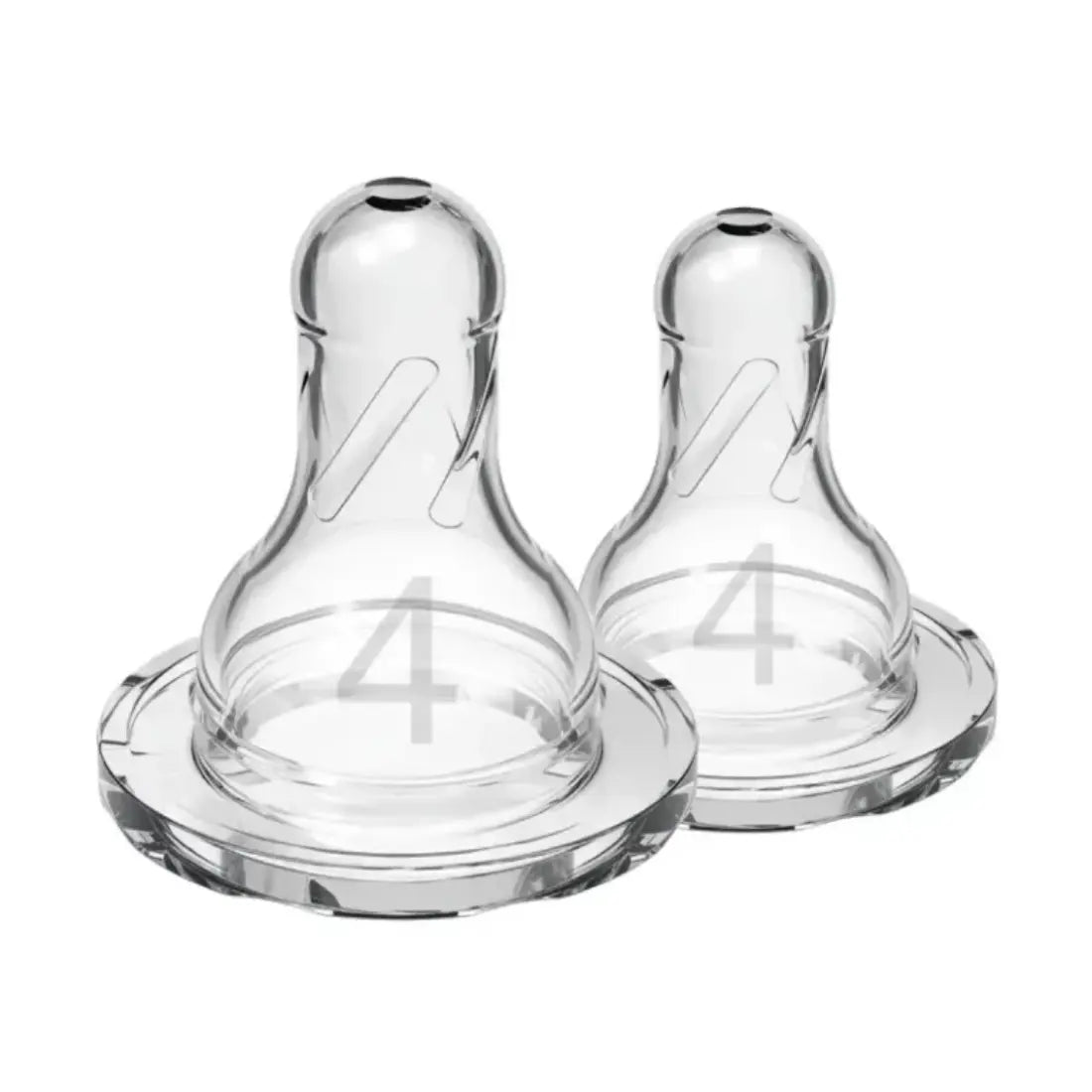 Dr. Brown's Level 4 Silicone Narrow Nipple 2 Pack (Transparent)