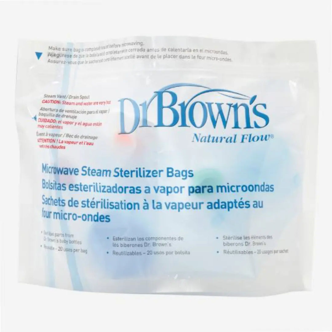 Dr. Brown's Microwave Steam Sterilizer Bags (Tansparent)