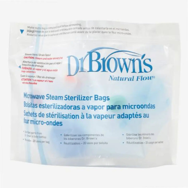 Dr. Brown's Microwave Steam Sterilizer Bags (Tansparent)
