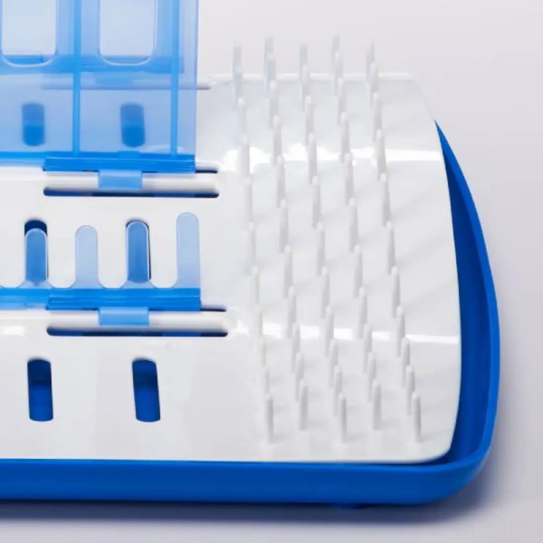 Dr. Brown's Folding Drying Rack (White & Blue)