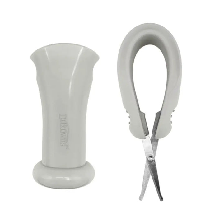 Dr. Brown's Safe Squeeze Nail Scissors (Grey)