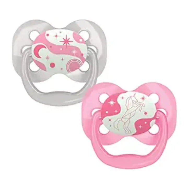 Dr. Brown's Advantage Pacifiers Stage 1 Glow In The Dark Pack Of 2 (Blue)
