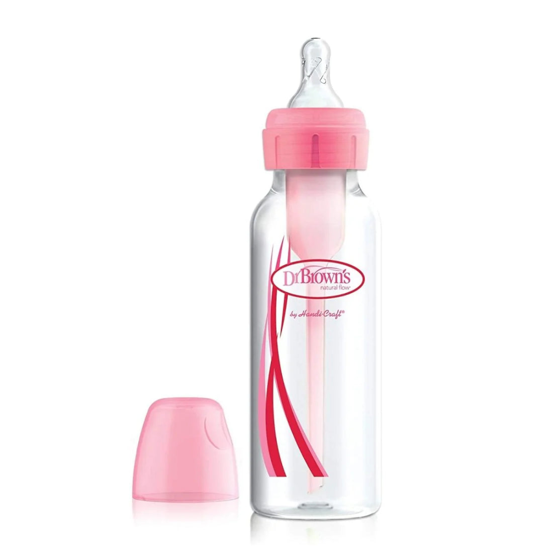 Dr. Brown's 8 oz/250 ml Pp Narrow Options+ Bottle 1 Pack (Pink)