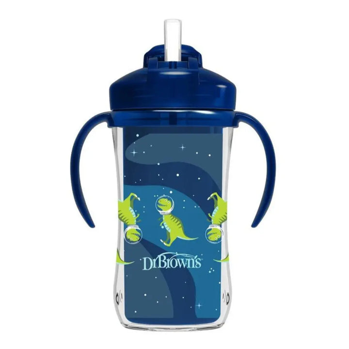 Dr. Brown's 10 oz/300 ml Insulated Straw Cup 1 Pack (Blue)
