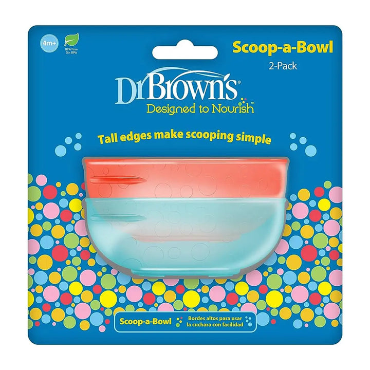 Dr. Brown's Toddler Tumblers 4 Pack Scoop-Abowl 2 Pack (Multicolor)