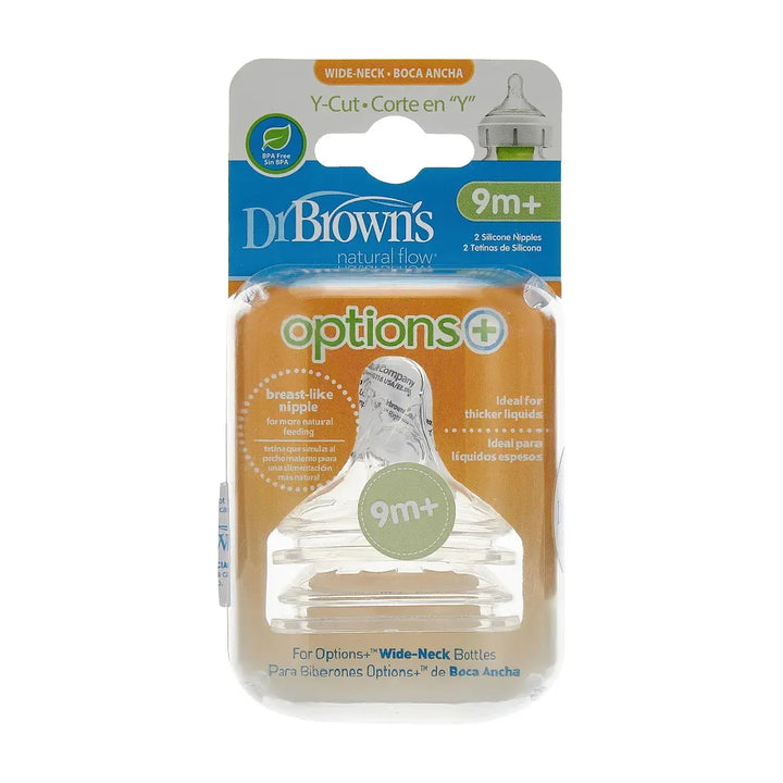 Dr. Brown's Y-Cut Wide-Neck Silicone Nipple