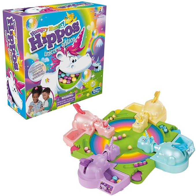 Hungry Hungry Hippos Unicorn Edition