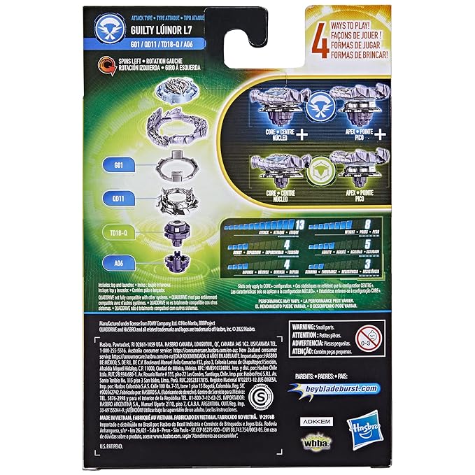 Beyblade Burst QuadDrive Guilty Luinor L7 Starter Pack