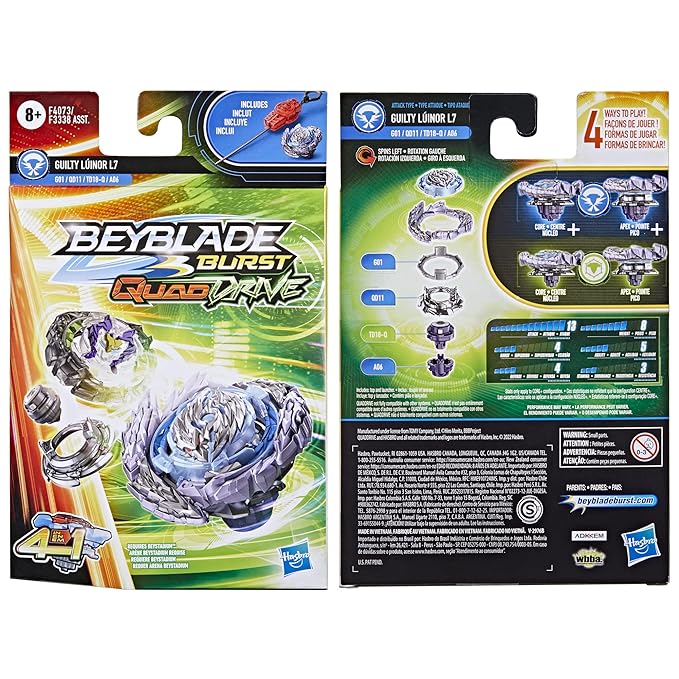 Beyblade Burst QuadDrive Guilty Luinor L7 Starter Pack