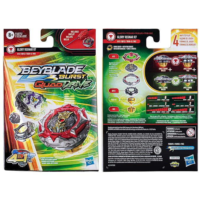 Beyblade Burst QuadDrive Glory Regnar R7 Starter Pack
