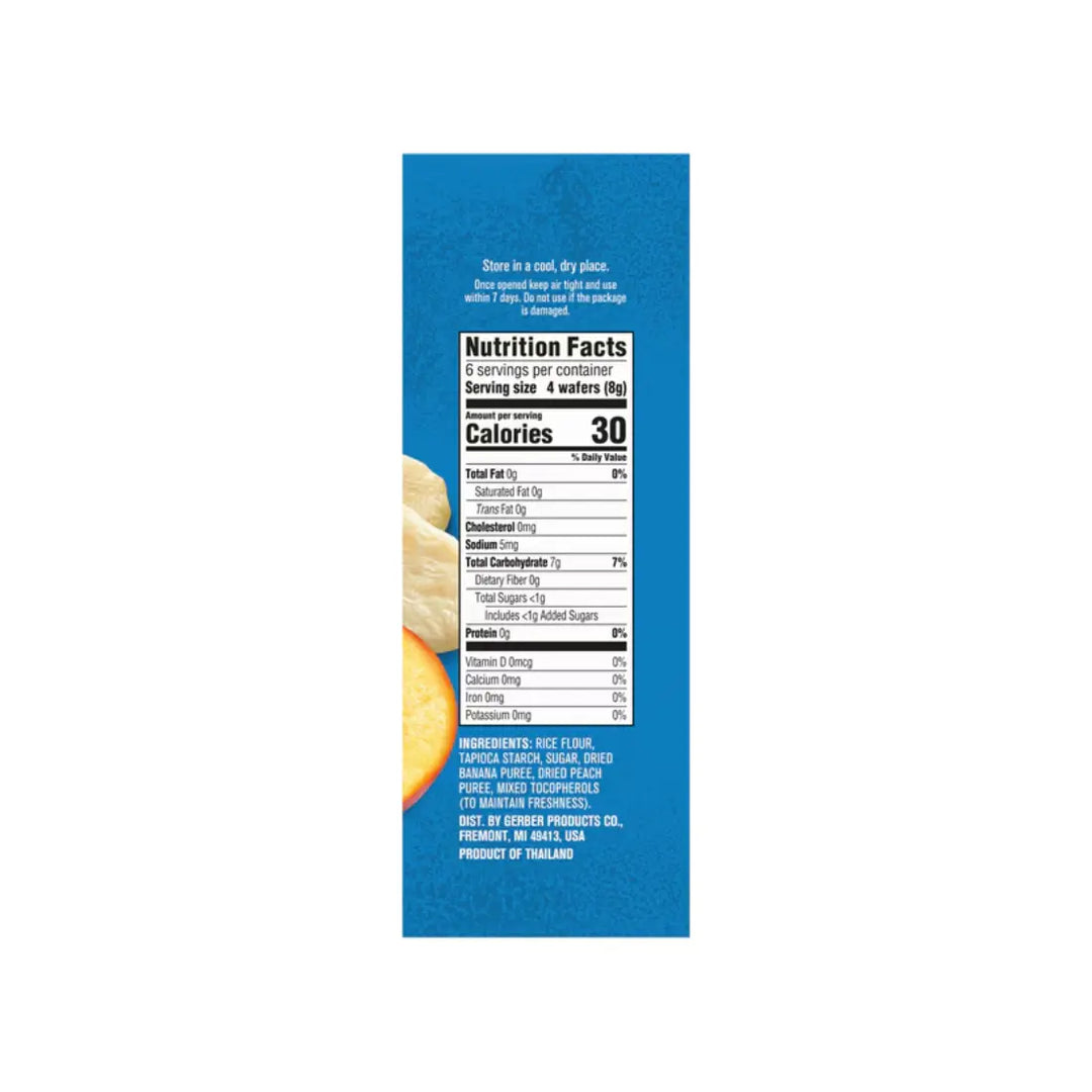 Gerber Teethers Gentle Teething Wafers Banana and Peach (48g)