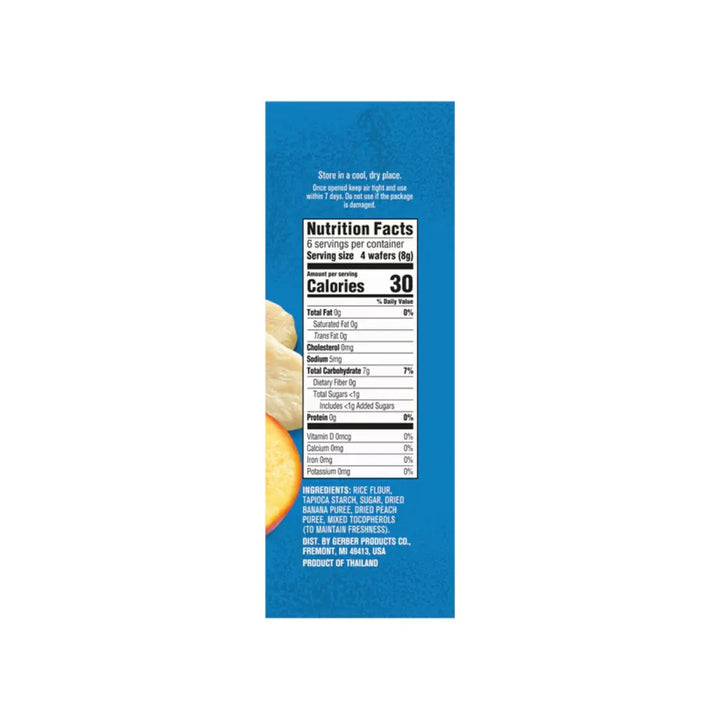 Gerber Teethers Gentle Teething Wafers Banana and Peach (48g)