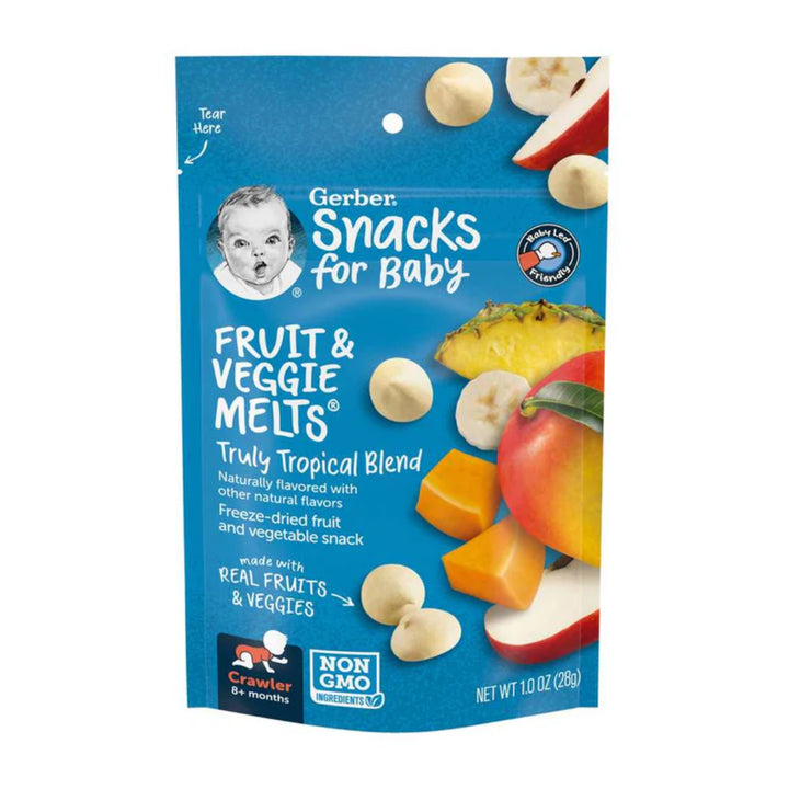Gerber Fruit & Veggie Melts Truly Tropical Blend (28g)