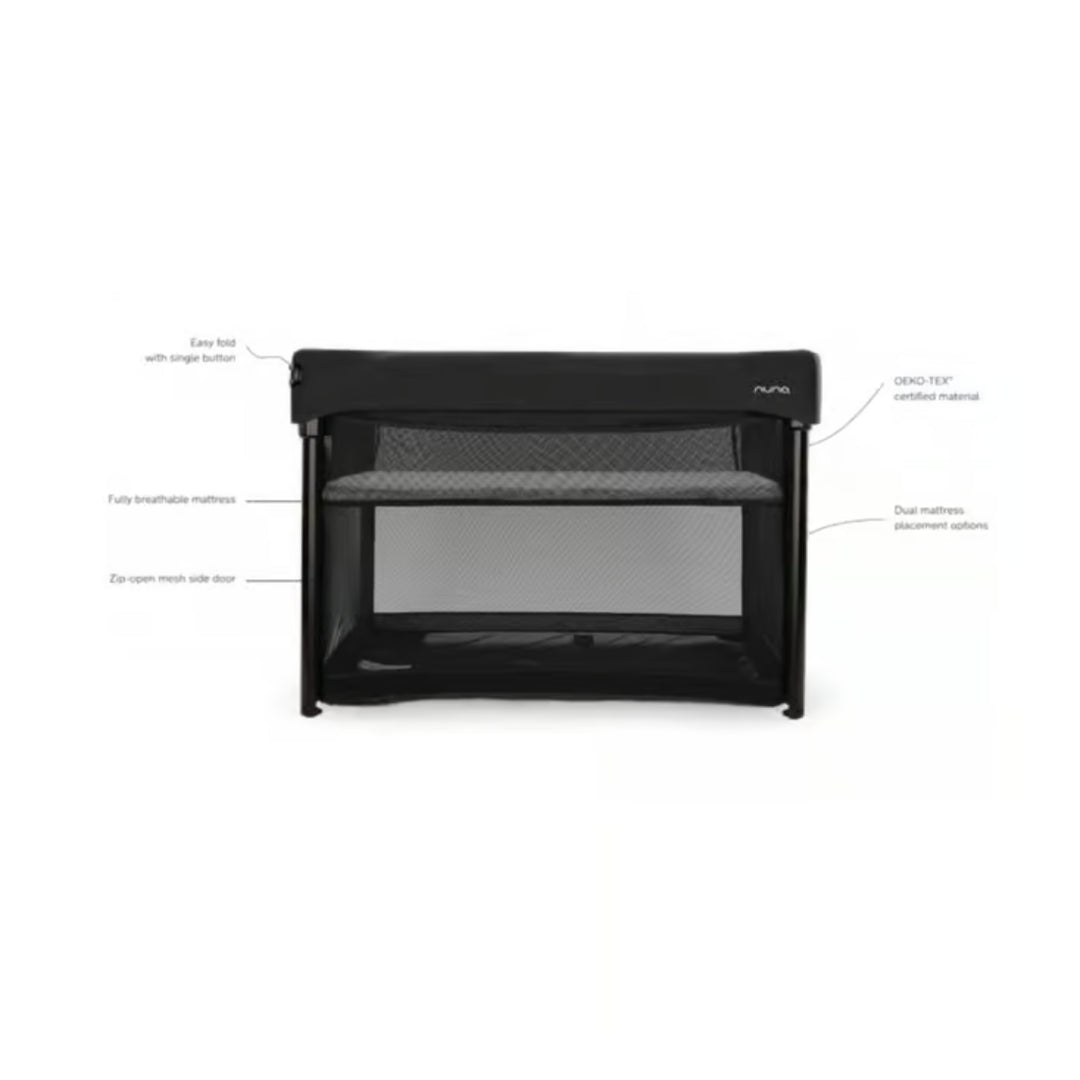 nuna paal™ travel cot (Caviar)