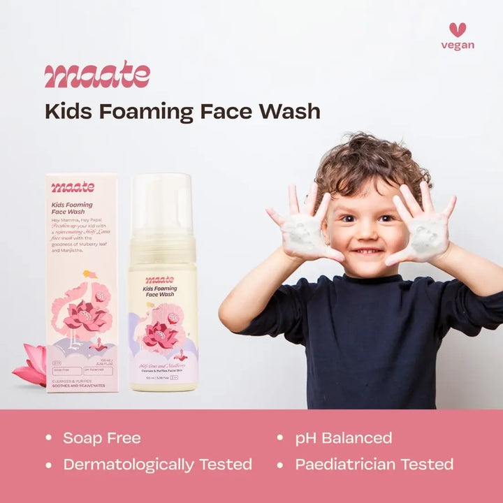 Maate Kids Foaming Face Wash (100ml)