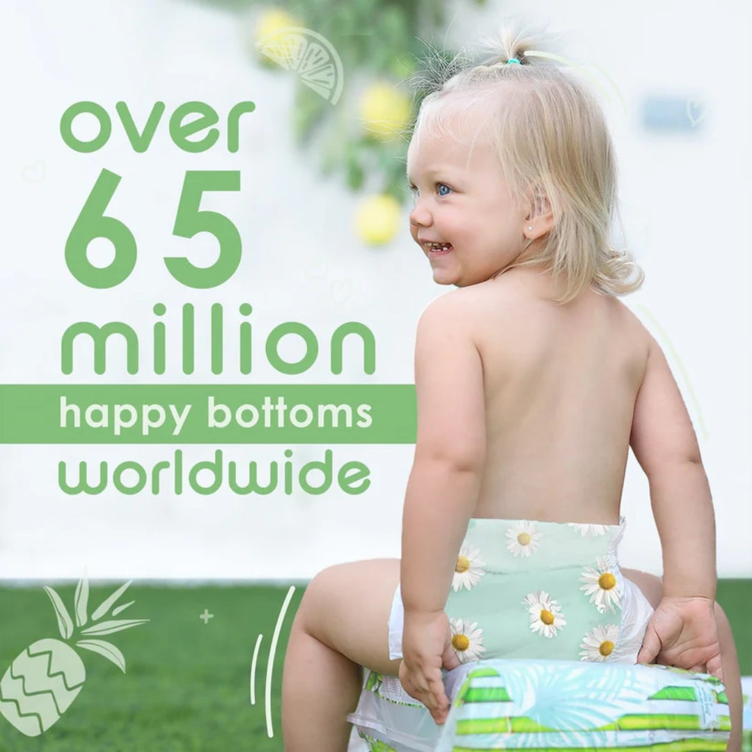 PureBorn Organic Bamboo Diapers Size 2 (3-6KG)