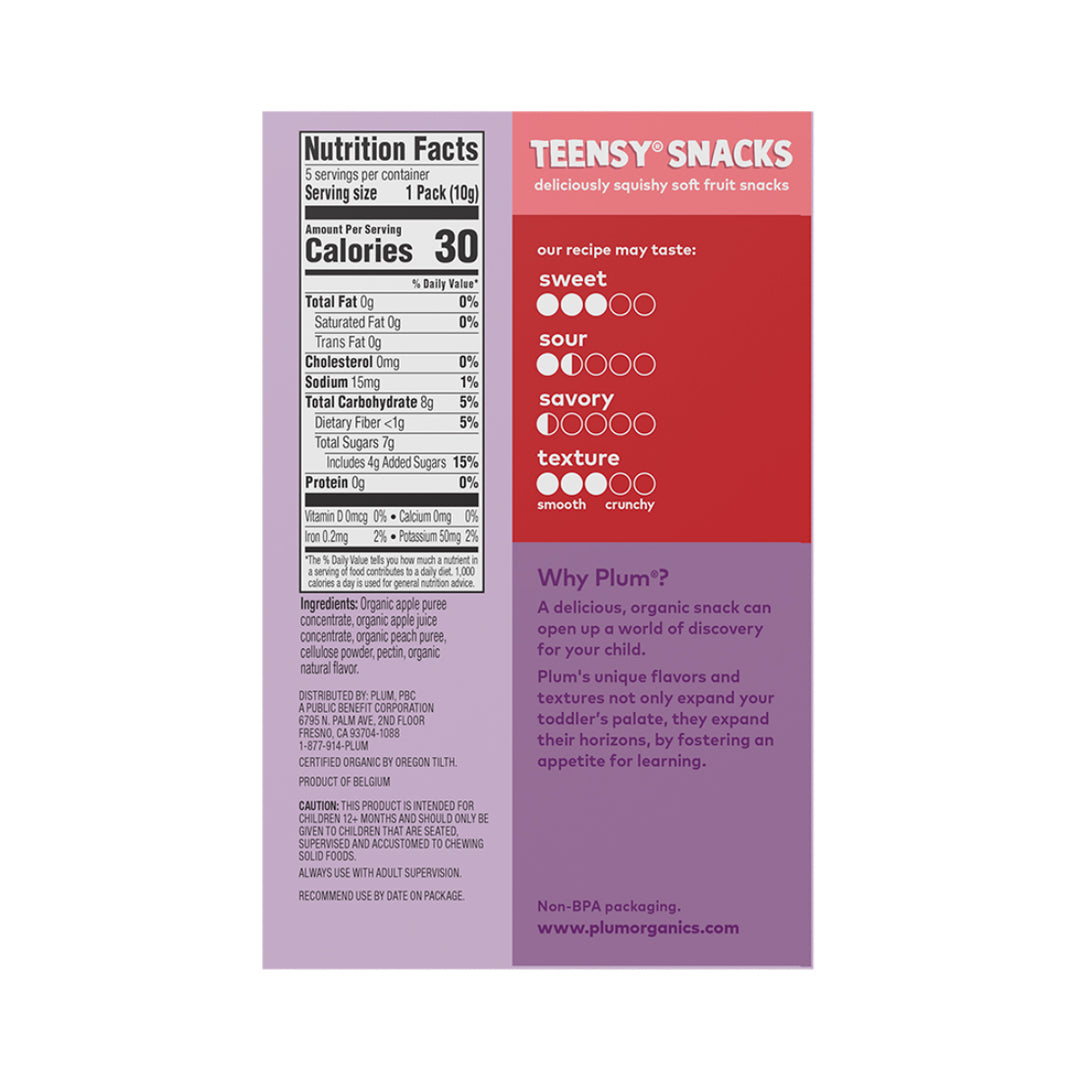 Plum Organics Teensy Snacks Peach (50g)