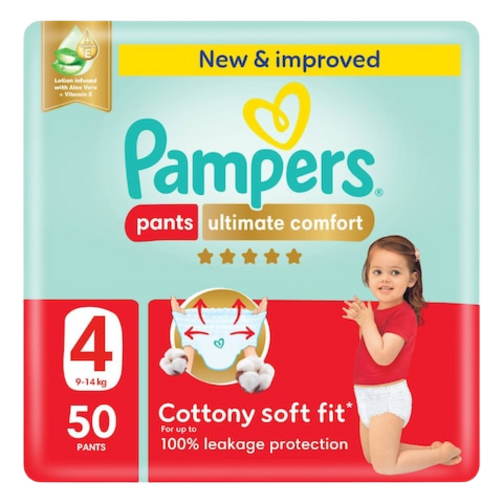 Pampers Ultimate Comfort Pants Diapers Size 4 (50 pcs) (9-14KG)
