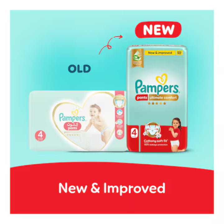 Pampers Ultimate Comfort Pants Diapers Size 4 (50 pcs) (9-14KG)