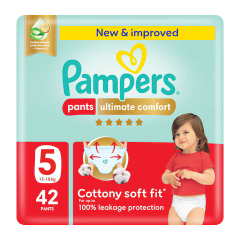 Pampers Ultimate Comfort Pants Diapers Size 5 (42 pcs) (12-18KG)