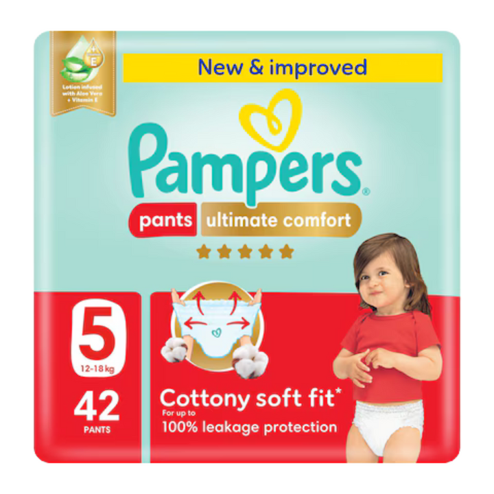 Pampers Ultimate Comfort Pants Diapers Size 5 (42 pcs) (12-18KG)