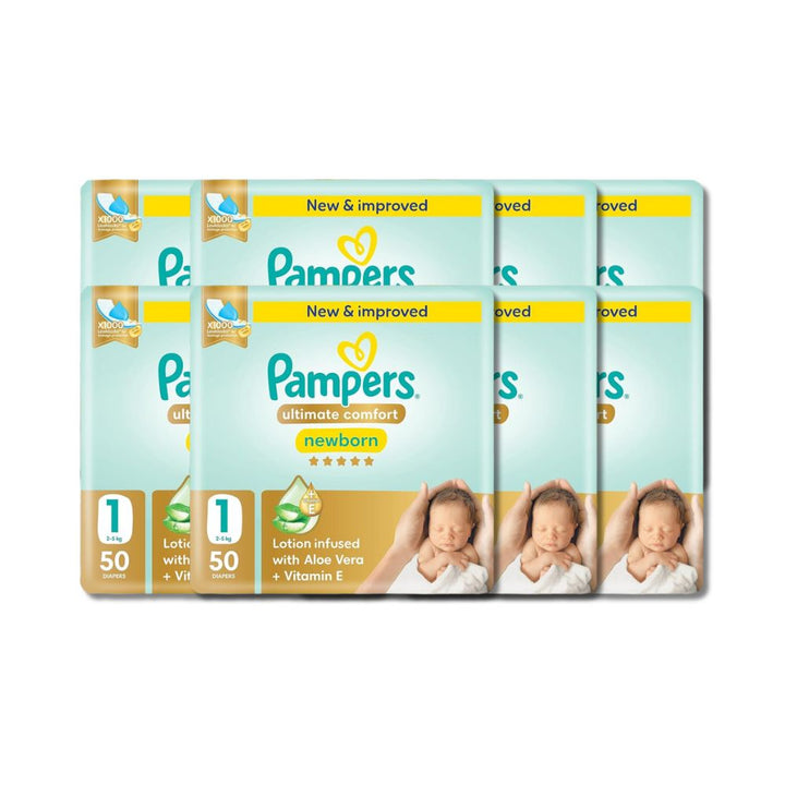 Pampers Ultimate Comfort Taped Diapers Size 1 (50 pcs) (2-5KG)
