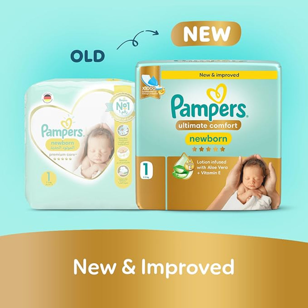 Pampers Ultimate Comfort Taped Diapers Size 1 (50 pcs) (2-5KG)