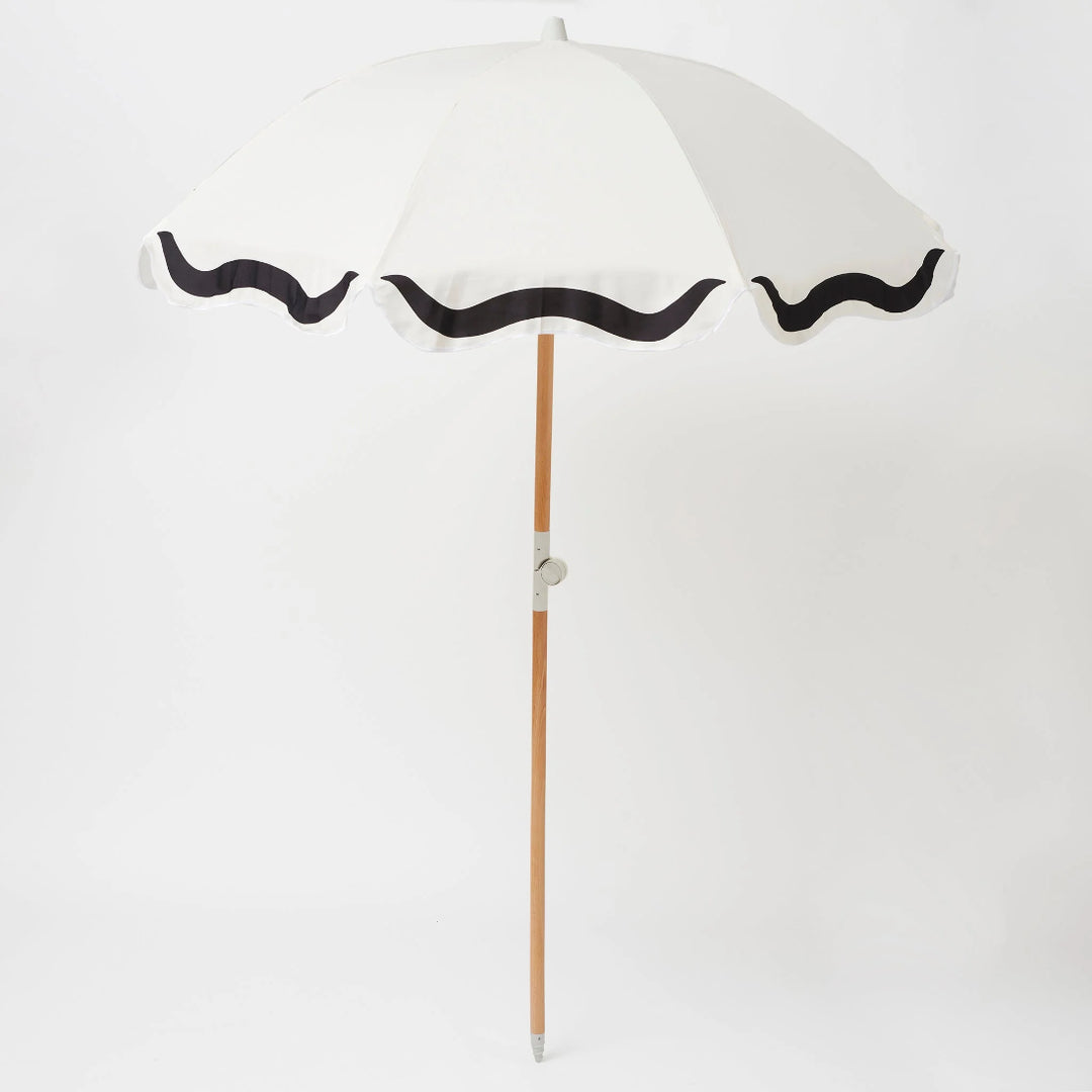 SUNNYLiFE Luxe Beach Umbrella - Casa Marbella Vintage Black