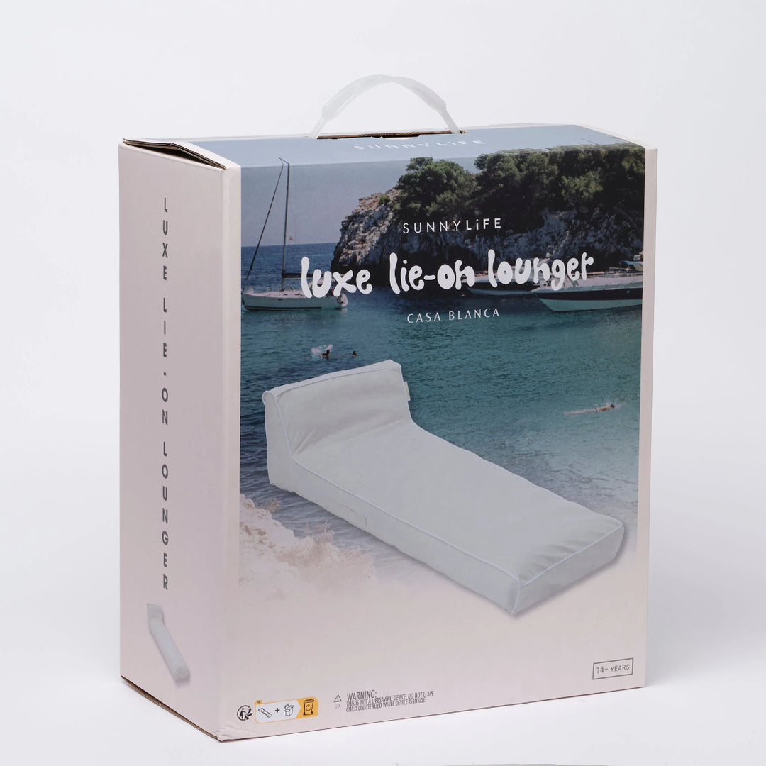 SUNNYLiFE Luxe Lie-On Lounger - Casa Blanca
